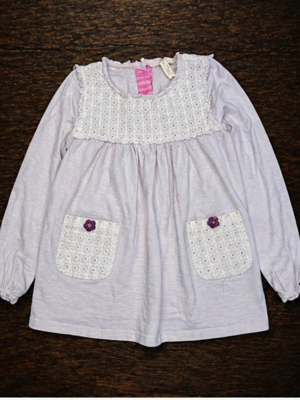 Matilda Jane Girls White Tunic Top Size 8 in great condition! 💕